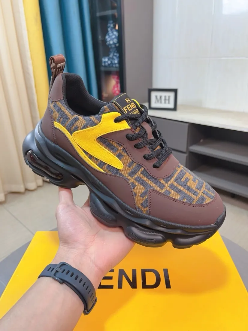 Men's shoes 💰438🌹🌹【fendi Fendi】: 🔝High-end brand of men's shoes: high-top series: official website 1:1 latest masterpiece: the upper is made of brand fabric with imported cowhide technology, ➕🐑made in sheepskin👍, making walking more convenient and comfortable, a stunning work, compared with the official quality, the beautiful 1:1 replica [color]! Create a fashionable personality to set off your uniqueness! A must-have for trendy men! 🔥Size: 38-44.